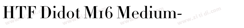 HTF Didot M16 Medium字体转换